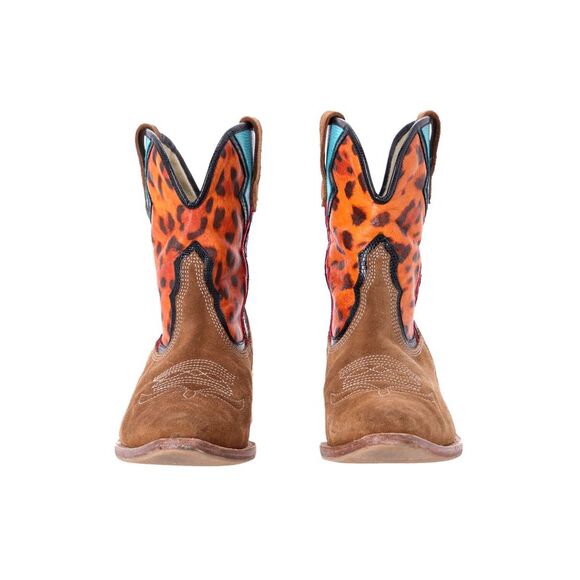 Etro Cowboy Boots in Multicolor Leather and Brown Suede - Picture 2 of 7